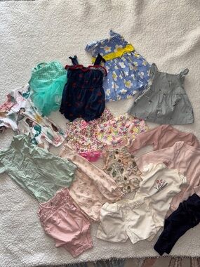 Infant Girl Clothing Bundle 0-3 M